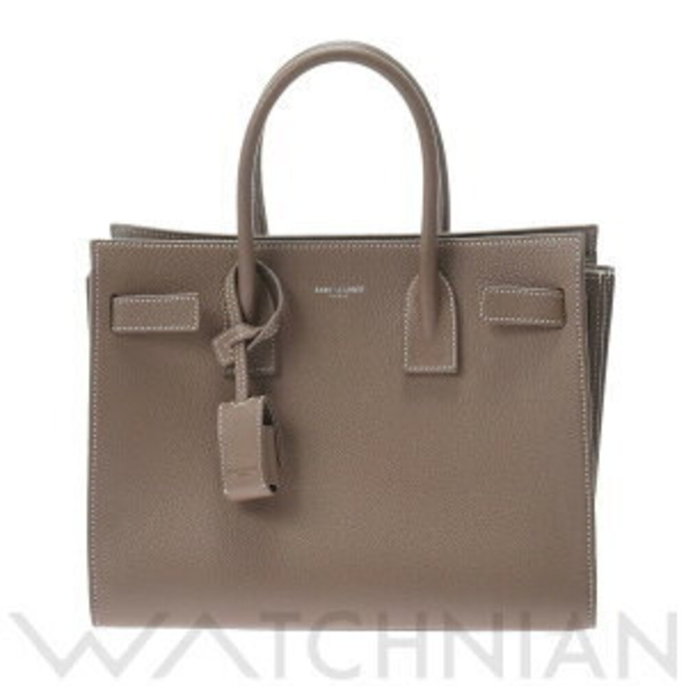 Saint Laurent Sac de Jour Baby Beige Grain Leather Handbag